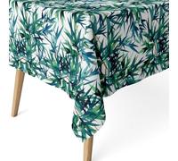 ECOMMERC3 | Tovaglia antimacchia per tavolo rettangolare dimensioni 260x140 cm | Tovaglia resinata antimacchia, ultra morbida, impermeabile, CASERTA BLU