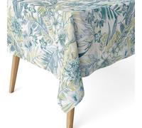 ECOMMERC3 Tovaglia antimacchia resinata rettangolare 220x140 cm Danubio Blu | Per le case con bambini a tavola, antimacchia, lavaggio a freddo e asciugatura all'aria, prodotta in Spagna