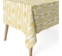 ECOMMERC3 Tovaglia antimacchia resinata rettangolare 220x140 Islas Giallo | Per le case con bambini a tavola, antimacchia, lavaggio a freddo e asciugatura all'aria, prodotta in Spagna