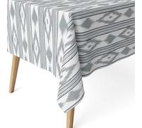 ECOMMERC3 Tovaglia antimacchia resinata rettangolare 220x140 Islas Grigio | Per le case con bambini a tavola, finitura resinata, 55 % cotone e 45 % poliestere, prodotta in Spagna