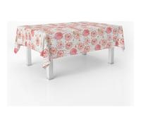 ECOMMERC3 Tovaglia cerata antimacchia rettangolare 200x140 cm Freda Rosso | Per la settimana e per la domenica, i liquidi restano in superficie, non va in lavatrice, 25 fantasie e 10 misure