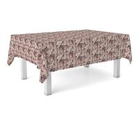 ECOMMERC3 Tovaglia cerata antimacchia rettangolare 220x140 cm Tago Marrone | Per chi apparecchia più volte al giorno, i liquidi restano in superficie, non va in lavatrice, 25 fantasie e 10 misure