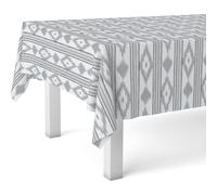 ECOMMERC3 Tovaglia cerata antimacchia rettangolare 240x140 Mallorca Grigio | Per le tavolate all'aperto, i liquidi restano sopra, niente lavatrice, diciotto disegni in dieci misure
