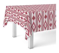 ECOMMERC3 Tovaglia cerata antimacchia rettangolare 240x140 Mallorca Rosso | Per le tavolate all'aperto, 90 % PVC e 10 % polipropilene, fabbricata in Spagna, acqua e sapone neutro