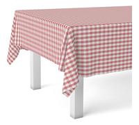 ECOMMERC3 Tovaglia cerata antimacchia rettangolare 260x140 cm Vichy Rosso | Per le tavolate di famiglia, i liquidi non passano, niente lavatrice, ventidue proposte in dieci misure