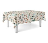 ECOMMERC3 | Tovaglia in tela cerata dimensioni 100 x 140 cm repellente macchie - Tovaglia in tela cerata color giardino, beige, 100% Made in Spain non trasferisce liquidi