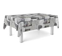 ECOMMERC3 | Tovaglia in tela cerata dimensioni 250x140 cm repellente macchie - Tovaglia in tela cerata color ZEN PIETRE 100% Made in Spain - Non trasferisce liquidi