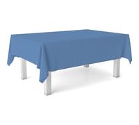 ECOMMERC3 Tovaglia plastificata antimacchia rettangolare 240x140 cm Blu | Per le cene con gli amici, i liquidi non passano, niente lavatrice, ventidue proposte in dieci misure
