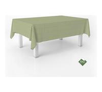 ECOMMERC3 | Tovaglia Vichy antimacchia per tavolo rettangolare dimensioni 100x140 cm | Tovaglia resinata antimacchia, ultra morbida, impermeabile, Vichy Pistacchio