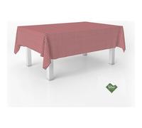 ECOMMERC3 | Tovaglia Vichy antimacchia per tavolo rettangolare dimensioni 100x140 cm | Tovaglia resinata antimacchia, ultra morbida, impermeabile, Vichy Rosso