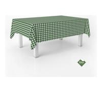 ECOMMERC3 | Tovaglia Vichy antimacchia per tavolo rettangolare dimensioni 180x140 cm | Tovaglia resinata antimacchia, ultra morbida, impermeabile, Vichy Verde Bottiglia