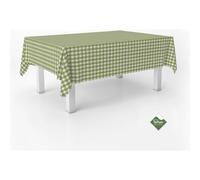 ECOMMERC3 | Tovaglia Vichy antimacchia per tavolo rettangolare dimensioni 220x140 cm | Tovaglia resinata antimacchia, ultra morbida, impermeabile, Vichy Pistacchio