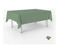 ECOMMERC3 | Tovaglia Vichy antimacchia per tavolo rettangolare dimensioni 240x140 cm | Tovaglia resinata antimacchia, ultra morbida, impermeabile, Vichy Verde Bottiglia