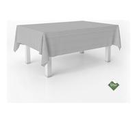 ECOMMERC3 | Tovaglia Vichy antimacchia per tavolo rettangolare dimensioni 250x140 cm | Tovaglia resinata antimacchia, ultra morbida, impermeabile, Vichy Grigio chiaro