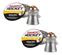 ECOMMUR Pallini Gamo ACUTTEK Rocket (4,5 mm) | 500 Pezzi per Scatola. 0,49 g per pallino. Confezione da 2 scatole. Pallini in Lega. Veloci, precisi e penetranti. Caricatori 10x