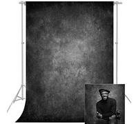 econious Sfondo fotografico, 1,5 m x 2,2 m Sfondo fotografico astratto grigio scuro, Sfondo fotografico professionale per oggetti di scena da studio, con tasca per asta (solo sfondo)