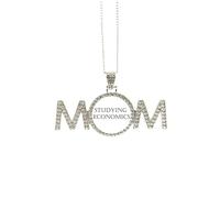 Econocs - Collana con frase breve, idea regalo per la festa della mamma, nonna, regalo di compleanno, Medio