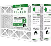 EconoHome 16 x 25 x 4 Filtro Aria MERV 11 Ricambio Forno AC Filtri Aria per Media Air Cleaner, Riscaldatore Forno, Aria Condizionata per Honeywell, Lennox -Confezione da 2 (Dimensioni effettive: 15,94 x 24,86 x 4,36 pollici)