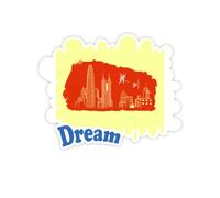 Economia Città Cina Canton Adesivi Citazione Sogno Decalcomanie in Vinile