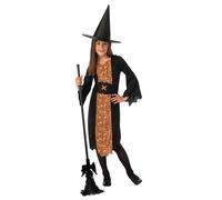 Economia Strega Costume Ragazze Halloween Streghe Vestito + Cappello