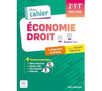 Mon cahier d'économie-Droit 2de, 1re, Tle Bac Pro: Pochette élève