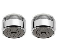 Economizzatore Acqua Rubinetto Maschio Femmina 24mm Lavello Lavabo, Diminuire Tra 30 E 80% Il Vostro Consumo (Male M24)