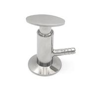 Economy 1.5" Tri Clamp Clover 50.5mm Ferrule OD SUS304 Sanitary Sample Valve 10mm Hose Beer Homebrew Fermentation Extract