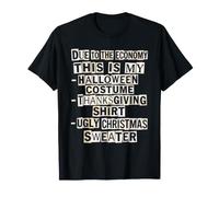 Economy Halloween Costume Ringraziamento Natale Maglietta