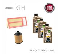 ECONOMY - KIT TAGLIANDO 2 FILTRI + 3 LT OLIO 5W30 FIAT PANDA 312 1.3 MJT 75 CV