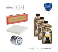 ECONOMY - KIT TAGLIANDO 3 FILTRI + 3 LT OLIO 5W40 LANCIA YPSILON 312 1.2 B 69 CV