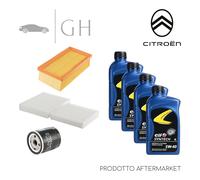 ECONOMY - KIT TAGLIANDO 3 FILTRI + 4 LT OLIO 5W30 CITROEN C3 (III) 1.2 BENZINA