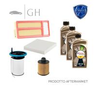 ECONOMY - KIT TAGLIANDO 4 FILTRI + 3 LT OLIO 5W30 LANCIA YPSILON 1.3 MJT 95 CV