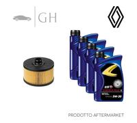ECONOMY - KIT TAGLIANDO 2 FILTRI + 4 LT OLIO 5W30 RENAULT CLIO (V) 1.0 TCE