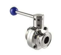 Economy Sanitary SS304 Sanitary 51mm/45mm/38mm/32mm/25mm/19mm Tri Clamp 316 stainless steel Butterfly Valve(38 Ferrule50.5 ss304)