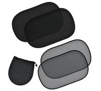 Econour Parasole Auto Bambini Tendine Parasole Auto Universali Tendine Parasole Auto Finestrini Laterali Parabrezza per auto Parasole Protezione da Raggi UV per Neonati Bambini - Confezione da 4