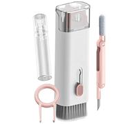 Ecoodisk 7 in 1 Auricolari Bluetooth Penna Pulizia Multifunzione Wireless Auricolari Puscellari per Tastiera con tiro a Tastiera,Rosa