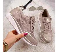 Ecoodisk Scarpe Casuali Donne 2020 Nuova Fashion Wearge Scarpe Piatto con Cerniera con Cerniera comode con Scarpe da Donna Vulcanizzata Femmina