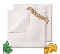 ecooe Tessuto Filtrante Materiale Naturale al 100% 50 * 50cm Panno di Formaggio Lavabile e Riutilizzabile per Burro Verdure Latte e Noci Tofu (2 Pezzi)