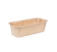 Ecopack stampi per plumcake in carta antiaderente, resistenti fino a 220°C, misure mm 158x55x52, 25 pz