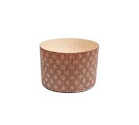 Ecopack stampo per panettone alto rigido con onda esterna da 750 g, adatto al forno fino a 220°C, confezione da 10 pz