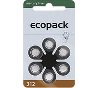 ecopack Zink-Luft Knopfzellen ZA 312, 6e