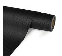 Ecopelle Adesiva con Struttura a Pori, Pelle Adesiva per Riparazioni, Similpelle Adesiva 40 x 150 cm, Toppe Autoadesive in Pelle per Sedili auto, Sedia da ufficio, Divano, Nero (A)