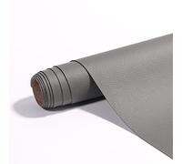 Ecopelle Adesiva, Pelle Adesiva per Riparazioni 40 x 150 cm, Patch per Riparazione in PU Pelle per Divani, Seggiolino Auto, Borse, Giacche, Artigianato fai-da-te, Grigio scuro