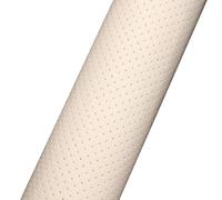Ecopelle Adesiva Sovvenzione per la riparazione della pelle autoadesiva con texture a foro piatto traspirante bianco sporco, ristrutturazione di seggiolini e divani per auto (Color : Off white, Size