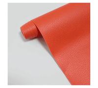 Ecopelle Adesiva Toppa Autoadesiva Arancione Per Riparazione In Similpelle, Kit Di Riparazione Per Tappezzeria In Vinile PU Per Mobili, Divani, Sedili Auto, Sedie Da Ufficio(100x50cm)