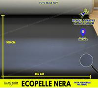 Ecopelle al metro Auto Tappezzeria Rivestimenti Simil pelle Finta Nero Set cm m