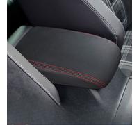 Ecopelle Auto Bracciolo Cover VW Volkswagen Golf 7 MK7 Centro Console Red Line