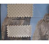 ECOPELLE MICROFORATA FORATA BIANCA E BEIGE