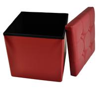 Ecopelle pouf contenitore tinta unita