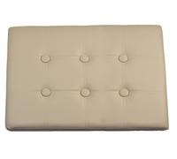 Ecopelle pouf panca contenitore tinta unita DOUBLE